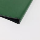 HERMES Note Planner Leather Green Auth bs30254-16