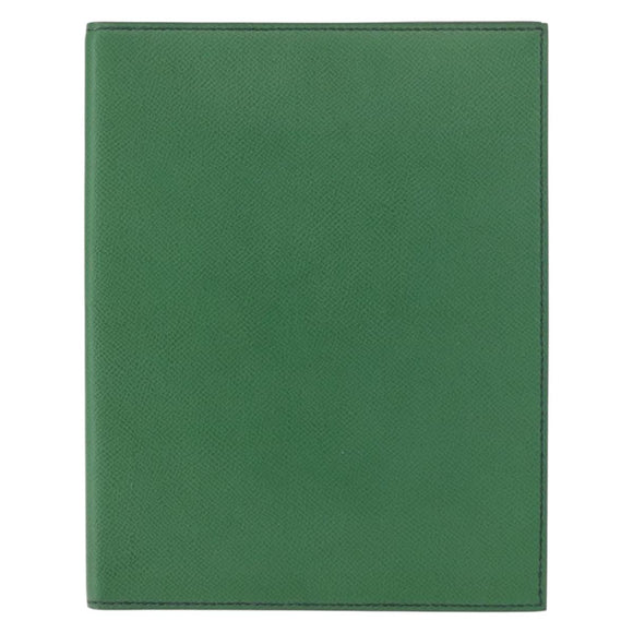 HERMES Note Planner Leather Green Auth bs30254