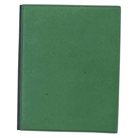 HERMES Note Planner Leather Green Auth bs30254