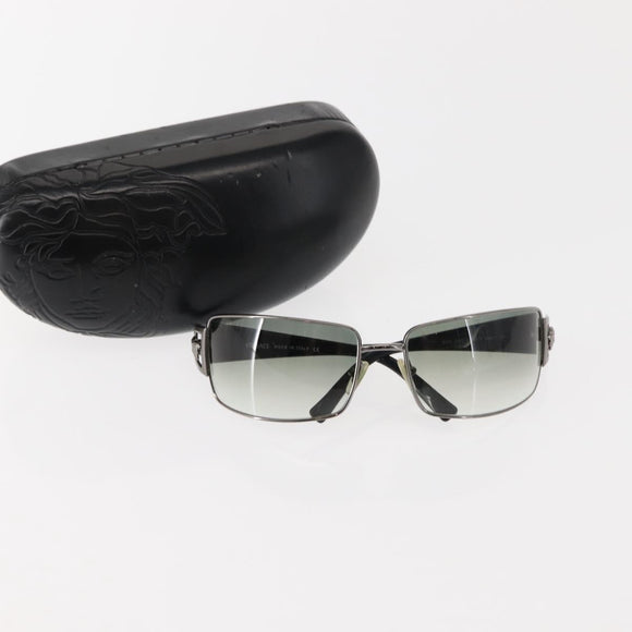 VERSACE Medusa Sunglasses Plastic Black Auth bs30255
