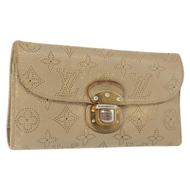 LOUIS VUITTON Mahina Portefeuille Amelia Long Wallet Lilac M58132 Auth bs30256