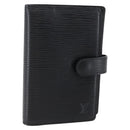 LOUIS VUITTON Epi Agenda PM Day Planner Cover Black R20092 LV Auth bs30258-1