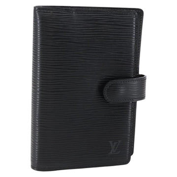 LOUIS VUITTON Epi Agenda PM Day Planner Cover Black R20092 LV Auth bs30258