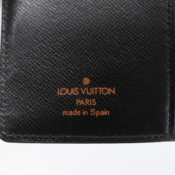 LOUIS VUITTON Epi Agenda PM Day Planner Cover Black R20092 LV Auth bs30258