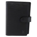 LOUIS VUITTON Epi Agenda PM Day Planner Cover Black R20092 LV Auth bs30258-13