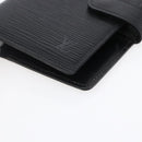LOUIS VUITTON Epi Agenda PM Day Planner Cover Black R20092 LV Auth bs30258-14