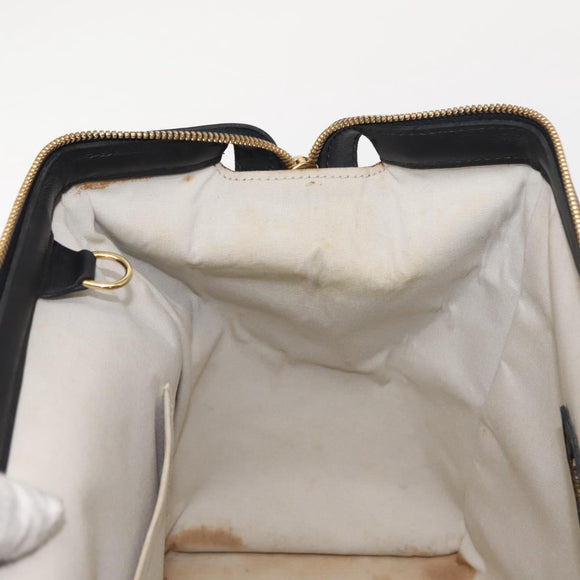 LOUIS VUITTON Monogram Mini Josephine GM Hand Bag Navy M92211 LV Auth bs30259