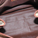 Burberrys Nova Check Hand Bag PVC 2way Beige Gold Auth bs30261-11