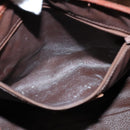 Burberrys Nova Check Hand Bag PVC 2way Beige Gold Auth bs30261-12