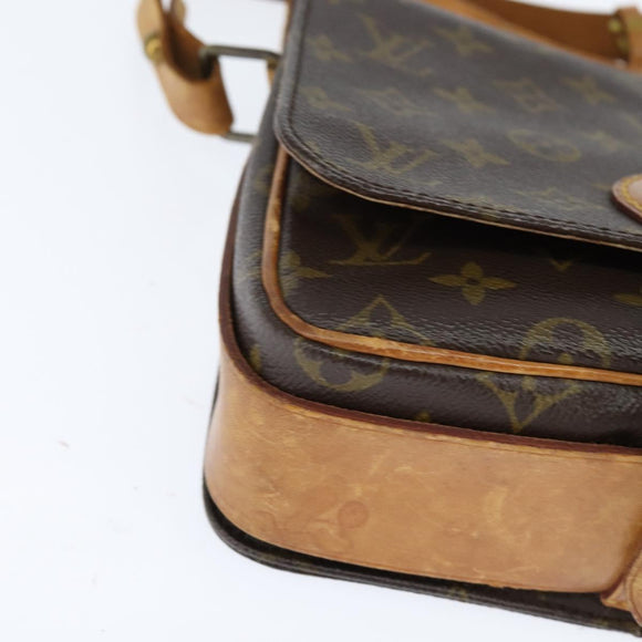 LOUIS VUITTON Monogram Cartouchiere MM Shoulder Bag M51253 LV Auth bs30263
