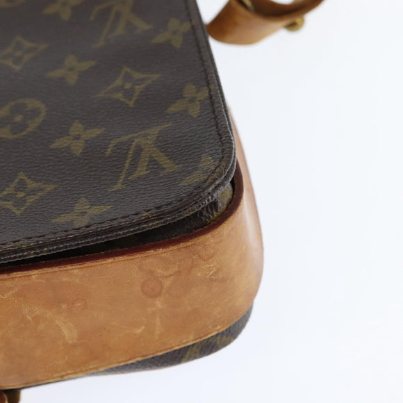 LOUIS VUITTON Monogram Cartouchiere MM Shoulder Bag M51253 LV Auth bs30263