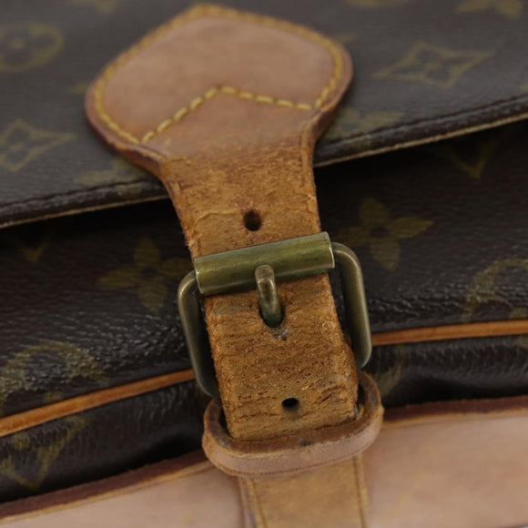 LOUIS VUITTON Monogram Cartouchiere MM Shoulder Bag M51253 LV Auth bs30263