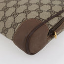 GUCCI GG Supreme Clutch Bag PVC Beige Gold 014 58 6094 Auth bs30264-15