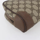 GUCCI GG Supreme Clutch Bag PVC Beige Gold 014 58 6094 Auth bs30264-16