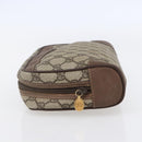 GUCCI GG Supreme Clutch Bag PVC Beige Gold 014 58 6094 Auth bs30264-3