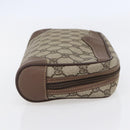 GUCCI GG Supreme Clutch Bag PVC Beige Gold 014 58 6094 Auth bs30264-4