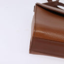 Burberrys Nova Check Shoulder Bag Leather Brown Gold Auth bs30266-9