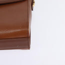 Burberrys Nova Check Shoulder Bag Leather Brown Gold Auth bs30266-14