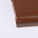 Burberrys Nova Check Shoulder Bag Leather Brown Gold Auth bs30266-15