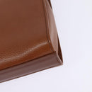 Burberrys Nova Check Shoulder Bag Leather Brown Gold Auth bs30266-16