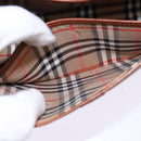 Burberrys Nova Check Shoulder Bag Leather Brown Gold Auth bs30266-20