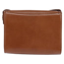 Burberrys Nova Check Shoulder Bag Leather Brown Gold Auth bs30266-2