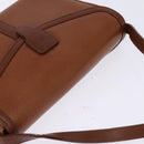 Burberrys Nova Check Shoulder Bag Leather Brown Gold Auth bs30266-6