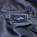 Christian Dior Trotter Canvas Schoudertas Zwart Zilver Auth bs30270-17