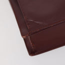 CARTIER Must Line Shoulder Bag Leather 2 Set Bordeaux Auth bs30274-8