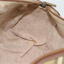Burberrys Nova Check Mini Boston Bag PVC Beige Gold Auth bs30275-20