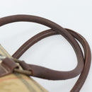 Burberrys Nova Check Mini Boston Bag PVC Beige Gold Auth bs30275-8