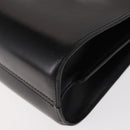 Christian Dior Hand Bag Leather Black Gold Auth bs30277-17