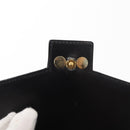 Christian Dior Hand Bag Leather Black Gold Auth bs30277-10