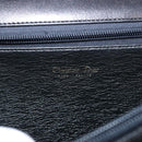 Christian Dior Hand Bag Leather Black Gold Auth bs30277-19