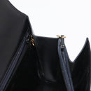 Christian Dior Hand Bag Leather Black Gold Auth bs30277-20