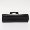 Christian Dior Hand Bag Leather Black Gold Auth bs30277-5