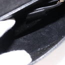 GUCCI Bamboo Hand Bag Leather Black Gold Auth bs30278-10