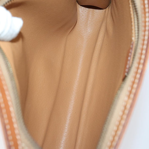 CELINE Shoulder Bag PVC Leather 5 Set Black Brown Auth bs30279