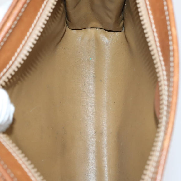 CELINE Shoulder Bag PVC Leather 5 Set Black Brown Auth bs30279