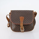 CELINE Shoulder Bag PVC Leather 5 Set Black Brown Auth bs30279-22