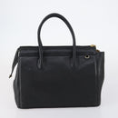 BALLY Hand Bag Leather 3 Set Black Ivory Auth bs30280-10