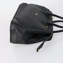 BALLY Hand Bag Leather 3 Set Black Ivory Auth bs30280-11