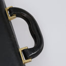 BALLY Hand Bag Leather 3 Set Black Ivory Auth bs30280-6