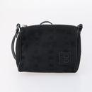 BALLY Shoulder Bag Leather Nylon PVC 4 Set Black Brown Auth bs30281-22