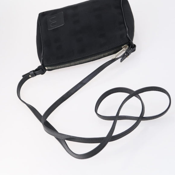 BALLY Shoulder Bag Leather Nylon PVC 4 Set Black Brown Auth bs30281