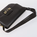 BALLY Shoulder Bag Leather Nylon PVC 4 Set Black Brown Auth bs30281-5