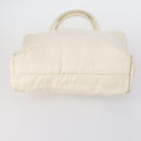 GUCCI Tote Bag Suede Canvas Nylon 4 Set Black Ivory Auth bs30282-12