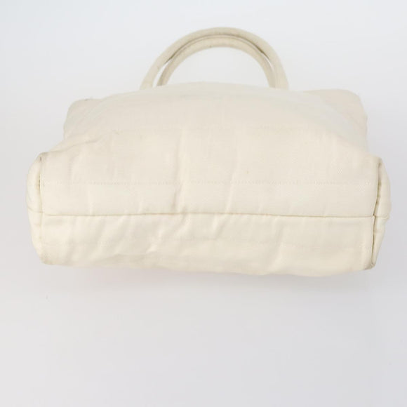 GUCCI Tote Bag Suede Canvas Nylon 4 Set Black Ivory Auth bs30282