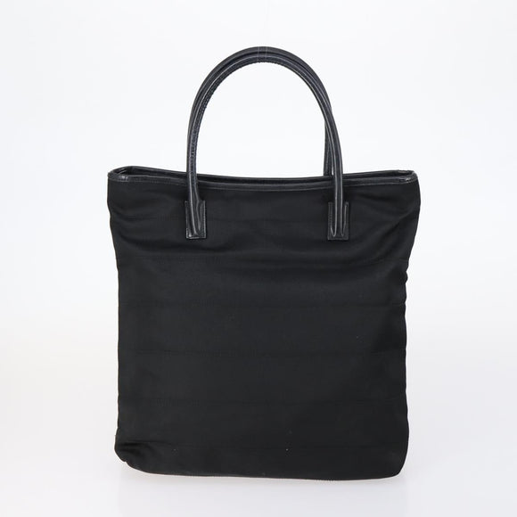 GUCCI Tote Bag Suede Canvas Nylon 4 Set Black Ivory Auth bs30282