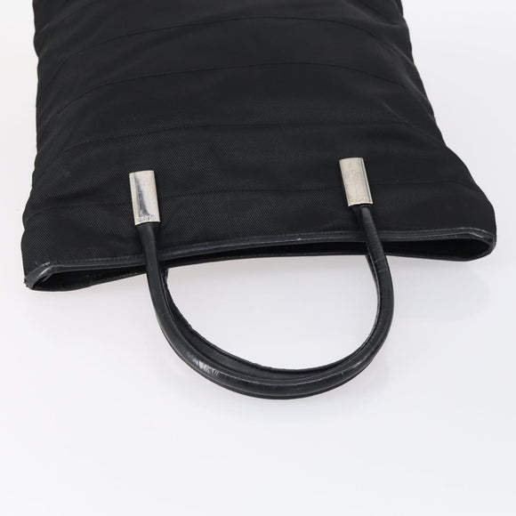 GUCCI Tote Bag Suede Canvas Nylon 4 Set Black Ivory Auth bs30282